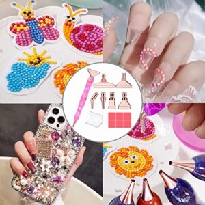 14pcs Diamond Art Pens Diamond Art Accessories and Tools Exquisite Metal Diamond Painting Pen Tips and 6 Glue Clay,Comfort Grip,Faster Drilling Diamond Painting diamond painting accessories Tools