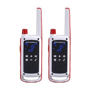 motorola solutions red cross t478 talkabout white rechargeable emergency preparedness 35-mile 2-way radio