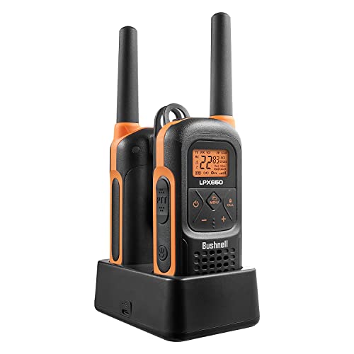 New Bushnell LPX650 Walkie Talkies - Waterproof Long Range Two Way Radios, IP67 Rugged Floating Design, USB-C Rechargeable - Equipped for Wherever Life Takes You (2 Pack)