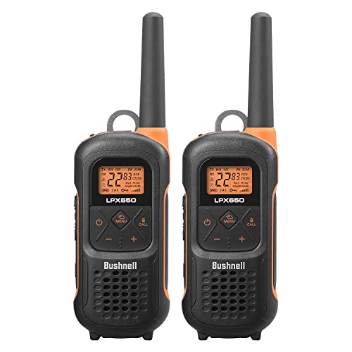 New Bushnell LPX650 Walkie Talkies - Waterproof Long Range Two Way Radios, IP67 Rugged Floating Design, USB-C Rechargeable - Equipped for Wherever Life Takes You (2 Pack)