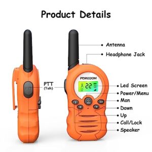 FOREDOM T388A Walkie Talkies for Kids, 3 Pack Kids Walkie Talkies for Boys & Girl