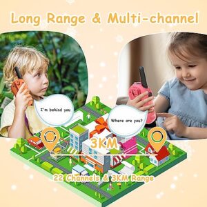 FOREDOM T388A Walkie Talkies for Kids, 3 Pack Kids Walkie Talkies for Boys & Girl