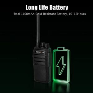 Retevis RT21 Walkie Talkies for Adults, 2 Way Radios Walkie Talkies Long Range, Portable FRS Two Way Radios with Earpiece, Handfree, for Government Education Churches Dealers(10 Pack)