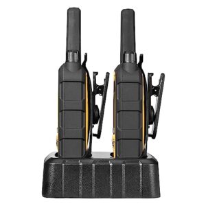 DEWALT DXFRS800 2 Watt Heavy Duty Walkie Talkies - Waterproof, Shock Resistant, Long Range & Rechargeable Two-Way Radio with VOX (2 Pack)