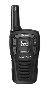 cobra he145 walkie talkies - rechargeable, lightweight, 22 channels, 16-mile range, two-way radios (2-pack)