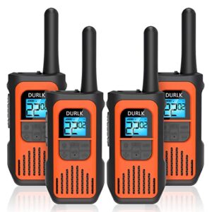 walkie talkies 4 pack, walkie talkies for adults long range frs walky talky two-way radios with 22 channels frs vox lcd display for camping hiking cruise ships