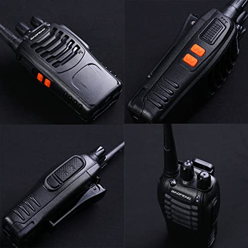 Talkie Walkie BF-888S 1 Pair of Charging interphones 16 Channel Professional Radio Communication walkie Talkie for Construction Restaurants and supermarkets etc