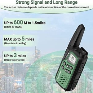 Baofeng MP25 Walkie Talkies Long Range for Adults 22 Channel FRS Walky Talky Rechargeable Handheld Two Way Radios with Flashlight(Not Include Battery)