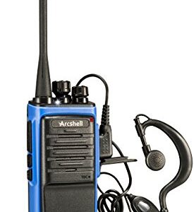 Arcshell Rechargeable Long Range Two-Way Radios with Earpiece 2 Pack Walkie Talkies Li-ion Battery and Charger Included