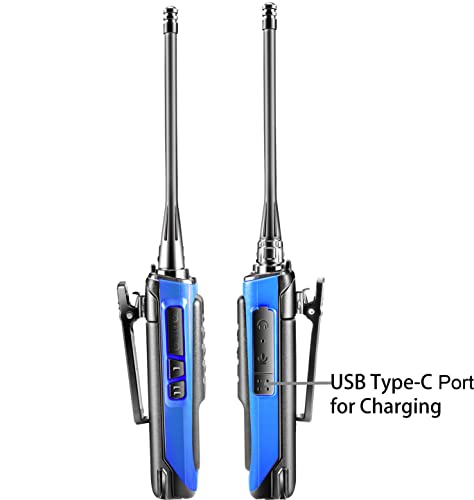 Arcshell Rechargeable Long Range Two-Way Radios with Earpiece 2 Pack Walkie Talkies Li-ion Battery and Charger Included