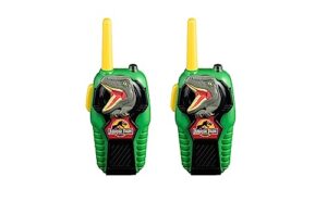 ekids jurassic park toy walkie talkies for kids, indoor and outdoor toys for kids and fans of jurassic park toys