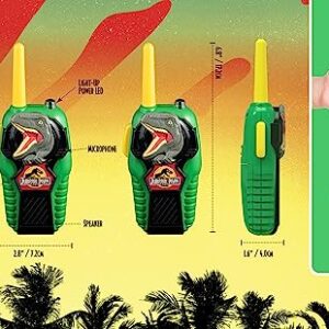 ekids Jurassic Park Toy Walkie Talkies for Kids, Indoor and Outdoor Toys for Kids and Fans of Jurassic Park Toys