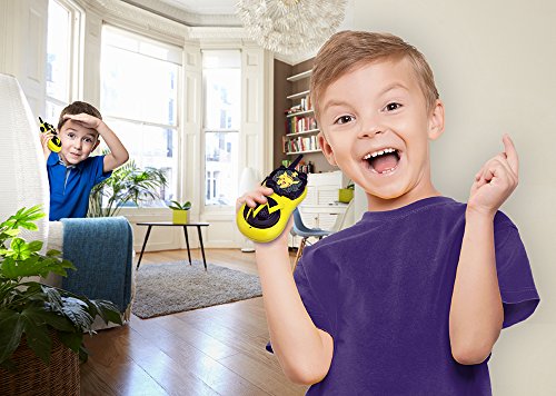 eKids Pokemon Walkie Talkies Pikachu Toys FRS Walkie Talkies for Kids Long Range Static Free Easy to Use For Indoor and Outdoor Games