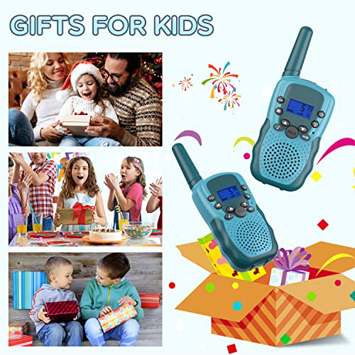 Selieve Walkie Talkies for Kids, Rechargeable Kids Toy for 3 4 5 6 7 8 Year Old Boys Girls, Walkie Talkies Long Range with 22 Channels for Outdoor Adventures, Camping, Hiking