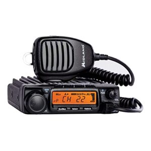 midland – mxt400 - 40 watt gmrs micromobile two way microphone radio - off roading outdoor boat ranches tractors radio - 8 repeater channels noaa weather alerts- compatible gmrs walkie talkies