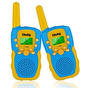 Obuby Toys for 3-12 Year Old Boys Girls Walkie Talkies for Kids 22 Channels 2 Way Radio Gifts with Backlit LCD Flashlight 3 KMs Range Gift Toy for Boy Girl to Outside,Camping,Hiking