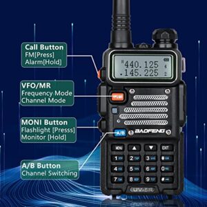 BaoFeng Radio (Upgraded from BaoFeng UV-5R) 8Watt Ham Radio Handheld Supported Phone Program with 771 Long Antenna Wireless Programmer Dual Band Walkie Talkies Two Way Radio Includes Full Kit