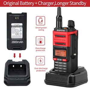 Baofeng GMRS Radio GMRS-9R Handheld Radio with NOAA Weather Scan,Waterproof IP67 Long Range Two Way Radios Rechargeable