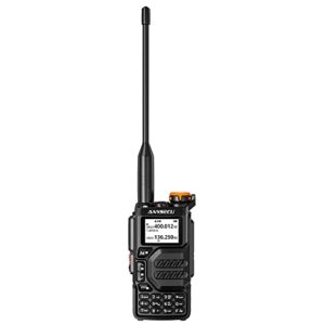 anysecu uv-k5 200ch 5w air band walkie talkie uhf vhf dtmf fm scrambler noaa weather