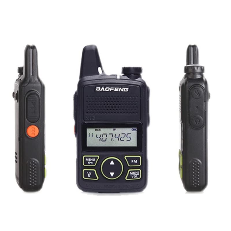 BAOFENG BF-T1 Mini Walkie Talkie UHF Portable Two Way Radio (2 Pack)