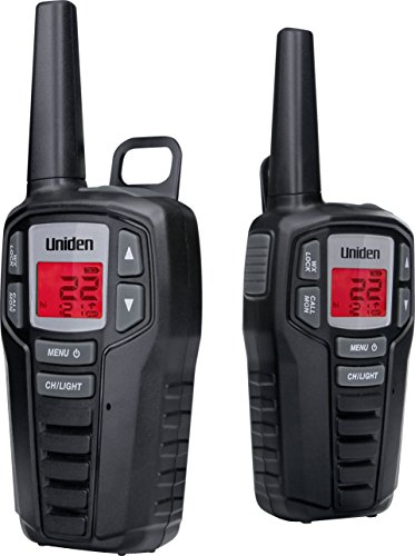 Uniden SX237-2CK Up to 23-Mile Range FRS Two-Way Radio Walkie Talkies with Rechargeable Batteries & Dual Charging Cradle, 22 Channels, 121 Privacy Codes, NOAA Weather Channels + Alerts, Black