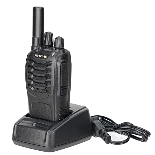 Retevis H-777 Walkie Talkie Rechargeable Long Range,Portable Two-Way Radio, Flashlight, Emergency Alarm, Hands Free(1 Pack)