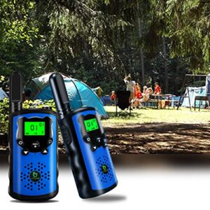 TOWOLD 3 Pack Kids Walkie Talkies, Toys for 4 5 6 7 8 Year Old Boys and Girls 22 Channels 2 Way Radio Boys Toys Gifts for Boys on Birthday,Outside Adventures and Camping(Orange Blue Yellow)