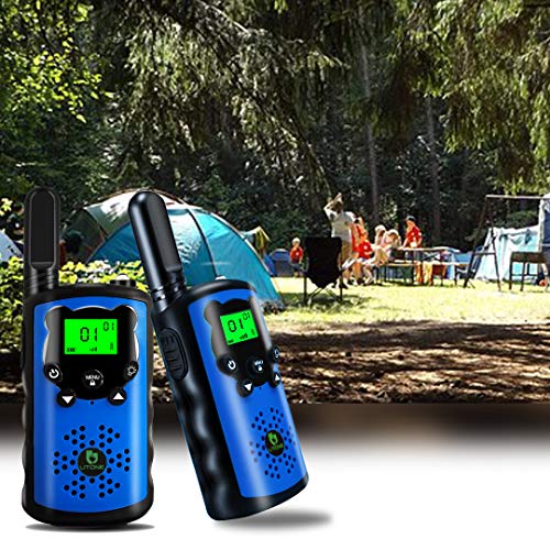 TOWOLD 3 Pack Kids Walkie Talkies, Toys for 4 5 6 7 8 Year Old Boys and Girls 22 Channels 2 Way Radio Boys Toys Gifts for Boys on Birthday,Outside Adventures and Camping(Orange Blue Yellow)