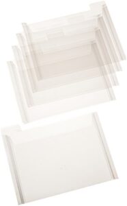 totally-tiffany sp5pk stamp storage pockets (5 pack), 7.5" by 6", clear