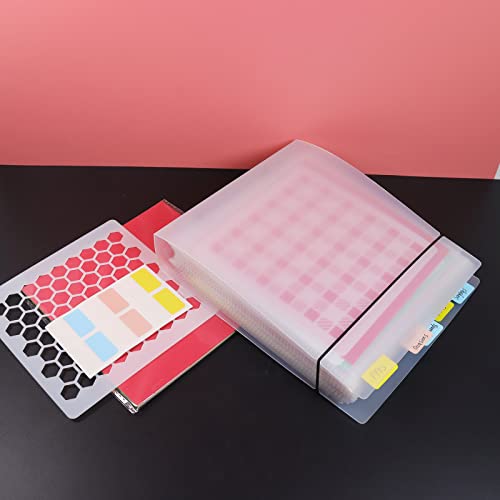 Cookie Stencil Storage Binder Die Cut and Stamp Storage Folder Baking Stencil Organizer Scrapbooking Cutting Dies Stencil Storage Book Collections Case Organizer (One Pocket 50 Pages)