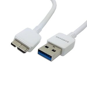 samsung usb to 21pin data cable for galaxy s5 and note 3 n9000, white (non-retail packaging)