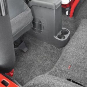 Bedrug - Jeep Liners | 2011 - 2018 Jeep Wrangler JK 2 Door, Front Floor Liners (Includes Heat Shields) | Grey - 3 pc. | BRJK11F2