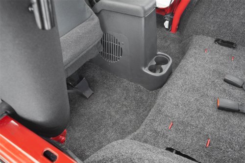 Bedrug - Jeep Liners | 2011 - 2018 Jeep Wrangler JK 2 Door, Front Floor Liners (Includes Heat Shields) | Grey - 3 pc. | BRJK11F2