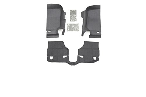 Bedrug - Jeep Bedtred | 2011 - 2018 Jeep Wrangler JK 2 Door, Front Floor Liners (Includes Heat Shields) | Grey - 3 pc. | BTJK11F2