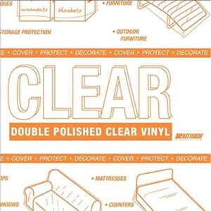 magic cover super 20-gauge clear vinyl covering, non-adhesive, and versatile vinyl roll, shelf liner with 0.020-inch thickness, 54" x 15 yards
