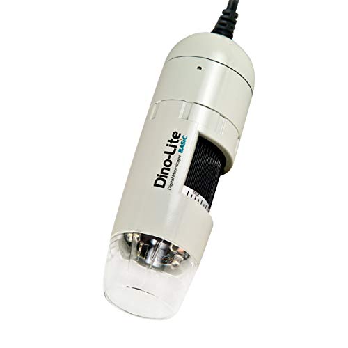 Dino-Lite USB Digital Microscope AM2111-0.3MP, 10x - 50x, 230x Optical Magnification, 4 LEDs