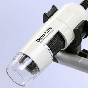 Dino-Lite USB Digital Microscope AM2111-0.3MP, 10x - 50x, 230x Optical Magnification, 4 LEDs