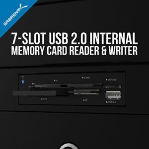 SABRENT 74 in 1 3.5 Inch Internal Flash Media Card Reader/Writer with USB Port (CR-USNT)
