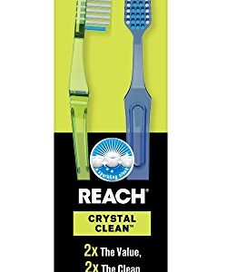 REACH Crystal Clean Value Count Toothbrushes, Firm, 2-Count