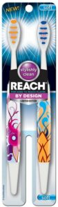 reach advanced design toothbrushes soft full head value pack, 2 count