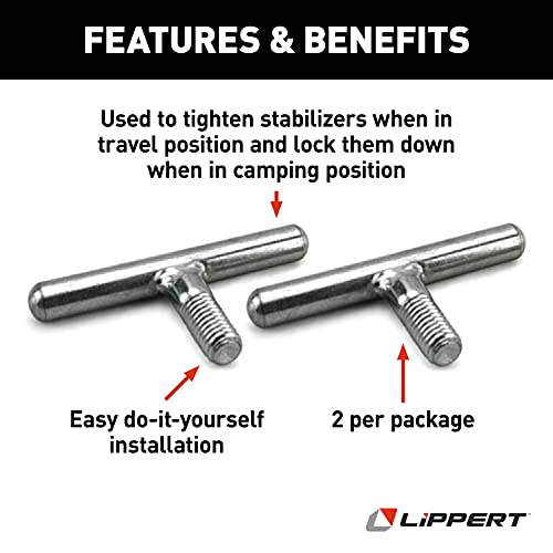 Lippert Components - 314594 T-Bolts - JT's Strong Arm Jack Stabilizer