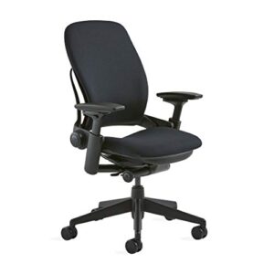 steelcase office chair, black - 5" cylinder