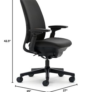 Steelcase Amia Fabric Office Chair, Black