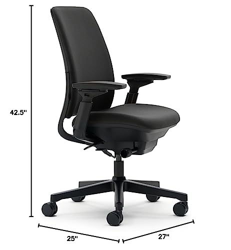 Steelcase Amia Fabric Office Chair, Black