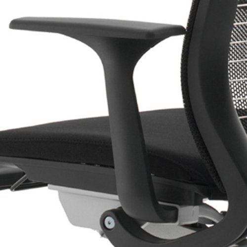 Steelcase Think Chair, Licorice 3D Knit Back with Licorice Fabric Seat