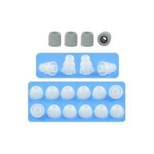 Extra Small - Earphones Plus Brand Replacement Earphone Tips 10 Pair Assortment: 4 Memory Foam Earbuds, 4 Triple Flange Ear Tips, and 12 Standard Replacement Ear Cushions