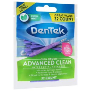 Dentek Dentek Slim Brush Cleaners, 32 Each (Pack of 4)