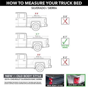 Roll-N-Lock M-Series Retractable Truck Bed Tonneau Cover | LG221M | Fits 2014 - 2018, 2019 Ltd/Lgcy Chevy/GMC Silverado/Sierra 6' 7" Bed (78.8")