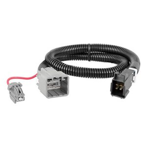 curt 51453 quick plug electric trailer brake controller wiring harness, select ram 1500, 2500, 3500 , black