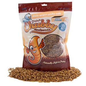 Chubby Mealworms Bulk Dried Mealworms for Wild Birds, Chickens etc. (2Lbs)